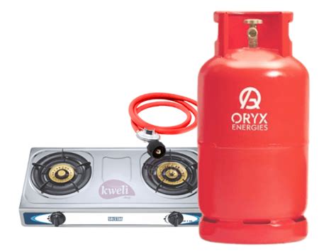 Buy Oryx Gas 13kg Full Set With 2 Burner Steel Top Gas Stove Ready To