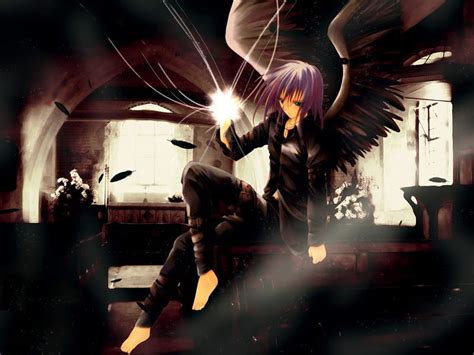 Dark Angle Guy Wings Guy Anime Angle Hd Wallpaper Peakpx