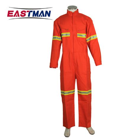 100 Cotton Flame Retardant Coverall With Reflective Tape China