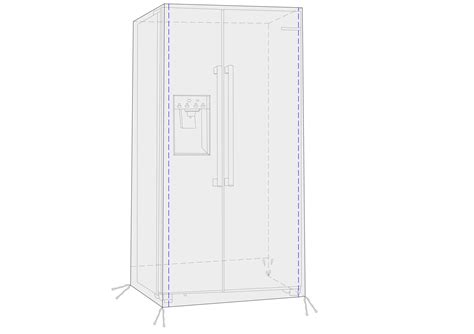 fridge cover with handle cover 6