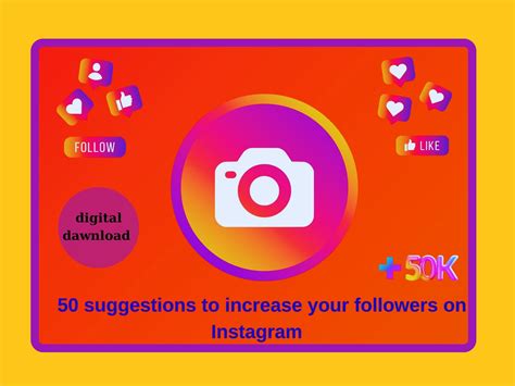 50 Tips To Increase Your Instagram Followers Creative Tips Etsy