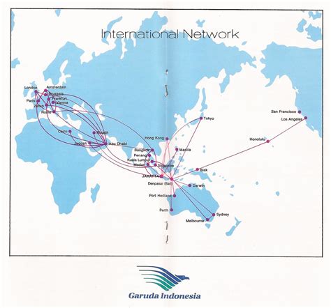 Garuda Indonesia Route Map International From The Flickr