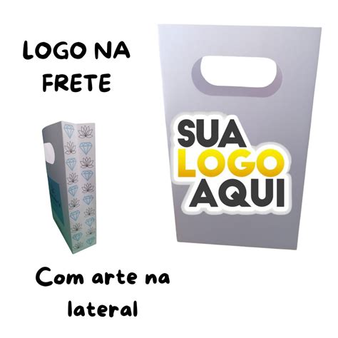 1000 Mini P Sacolinhas Personalizada Branca Presente Embalagem Shopee