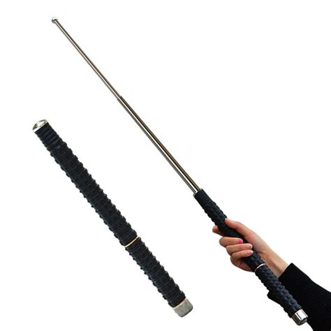 1m Long Batons Three Section Stick Sel Defence Batons Expandable Baton ...