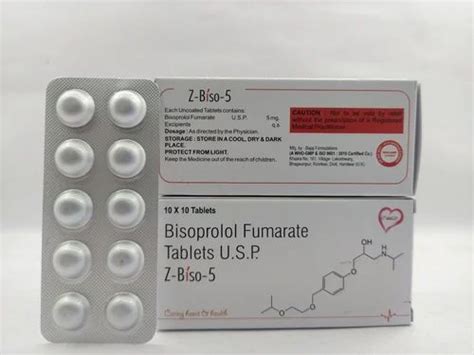 Bisoprolol Fumarate Tablets Usp 5 Mg Z Biso 5 Bajaj Formulation At
