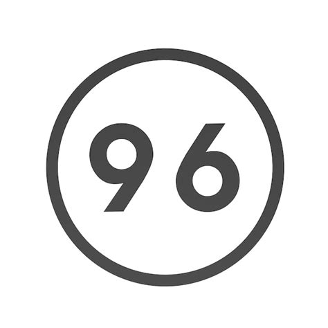 premium photo gray number    circle   white background