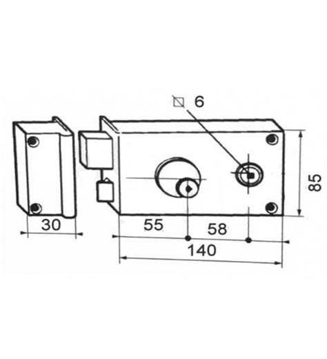 Serrure En Applique Bricard Horizontale Fouillot Ouverture Par Cl