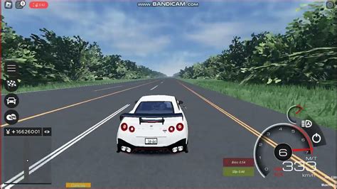 Hitting 340kph In Shirosoto Using Nissan Gt R Nismo In Roblox Midnight Racing Tokyo Youtube