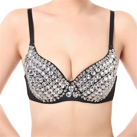 Intimates Sleepwear Goddess Crystal Rhinestone Studded Bra Lingerie Poshmark