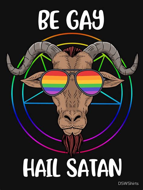 Satanism LGBT Satan Gay Pride Homosexual Gift Baphomet Tank Top By DSWShirts Redbubble