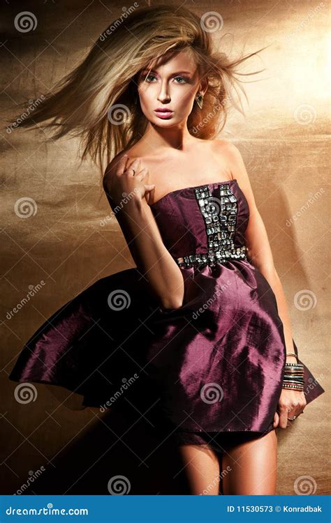 Assez pose de blonde image stock Image du beauté adulte 11530573