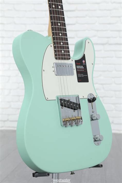 Fender American Performer Telecaster Hum - Satin Surf Green with ...