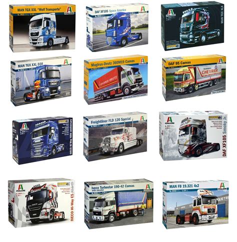 Italeri Trucks Trailers 1:24 Scale Model Kits Choice Available ...