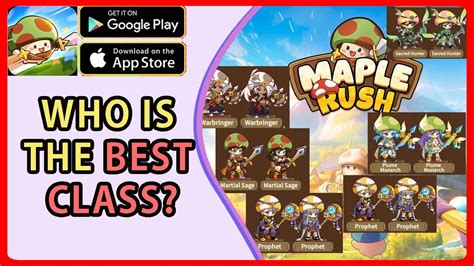 Maple Rush Who Is The Best Class Tier List For You Youtube