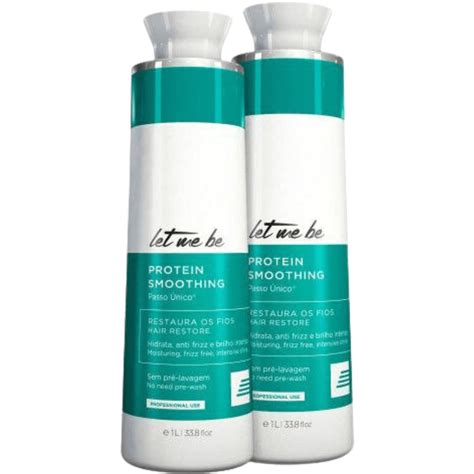 Let Me Be Protein Smoothing Passo Único 2x 1000ml Únika Hair Cosméticos