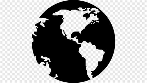 Iconos De Computadora Mundo Tierra Tierra Globo Monocromo Png PNGEgg