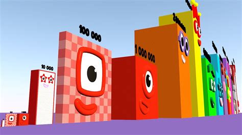 Numberblocks Comparison 1 To 11000000 Biggest Numberblocks Multiplied