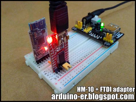 Arduino Er Test Hm 10 Bluetooth 40 Ble Module With Ftdi Adapter