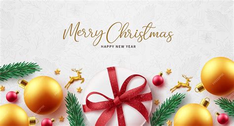 Premium Vector Merry Christmas Text Vector Background Design