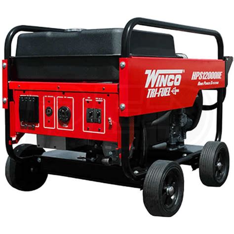 Winco 16612 003 Hps12000he 10800 Watt Tri Fuel Generator W Electric