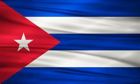 Ilustraci N De La Bandera De Cuba Y Vector Editable De La Bandera Del