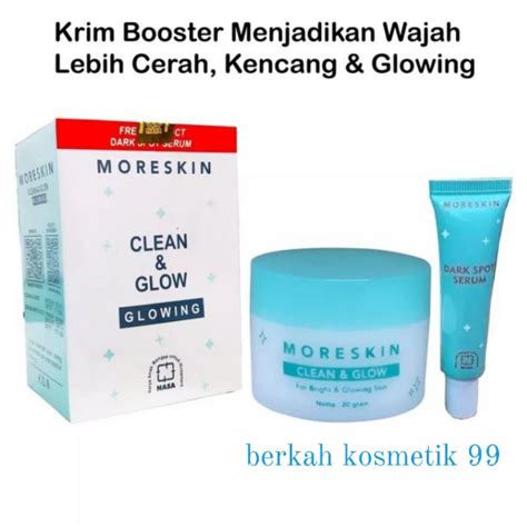 Jual Krim Glowing Pemutih Wajah Moreskin Clean And Glow Shopee Indonesia