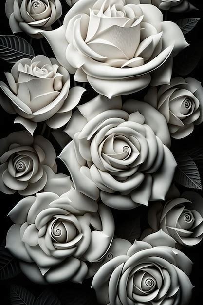 Black And White Rose Wallpaper Hd