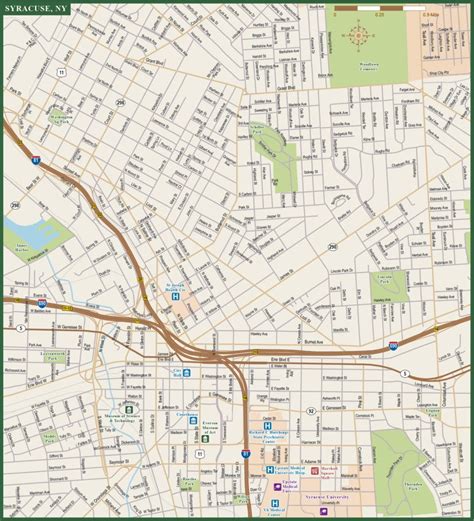 Syracuse Metro Map | Digital Vector | Creative Force