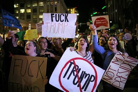 Thousands Take To Streets Of Us Cities To Protest Trump Victory Abs Cbn News