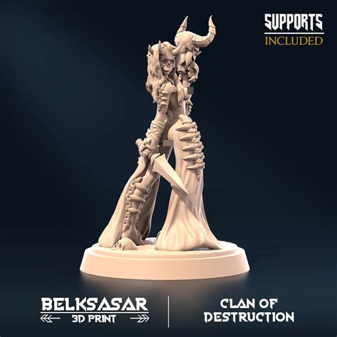 Clan Of Destruction Nude Miniatures November D File For D Printingcults
