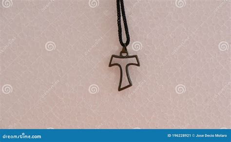 Crucifix Tau Greek Letter Form Of Christian Cross Also Called Saint