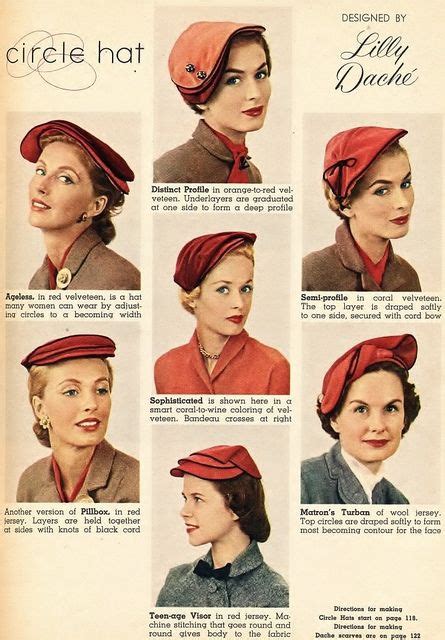 1950s Womens Hats by Style