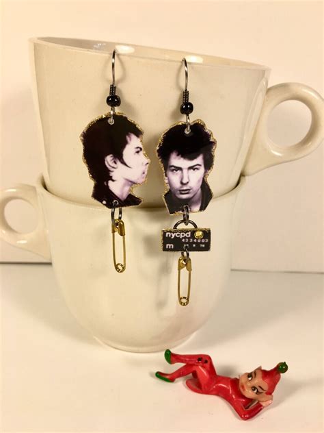 Sid Vicious Earrings Sex Pistols Punk Rock God Save The Queen Etsy
