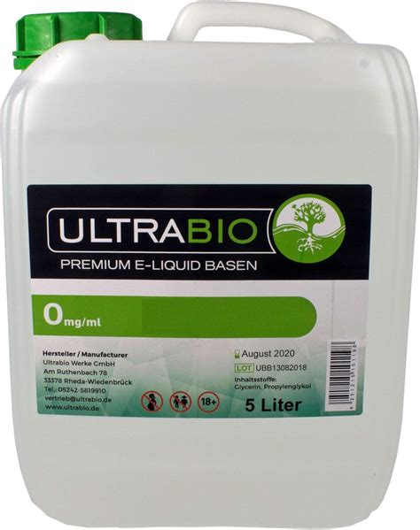 Amazon Ultrabio Deutsche Basen 5000ml 5L 70 30 70 VG 30 PG