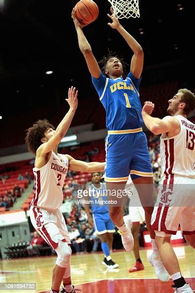 Moses Brown Of The Ucla Bruins Goes To The Basket Against Cj Elleby