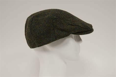 Harris Tweed Flat Cap Forest Green Hb Hh Harris Tweed Flat Cap