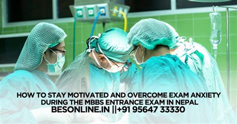 How To Stay Motivated And Overcome Exam Anxiety During The MBBS