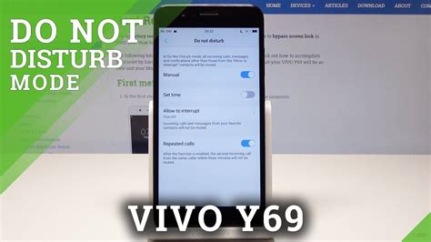 How To Enable Do Not Disturb Mode In VIVO Y69 Mute Sounds YouTube