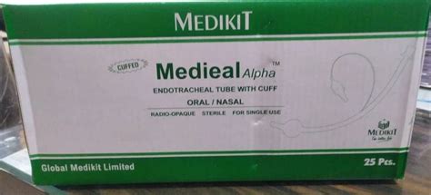 Medikit Medieal Alpha Endotracheal Tube With Cuff Size 9 Mm At ₹ 48