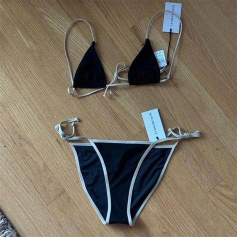 WeWoreWhat Swim We Wore What Micro Bikini Top And Tie Bottom Poshmark