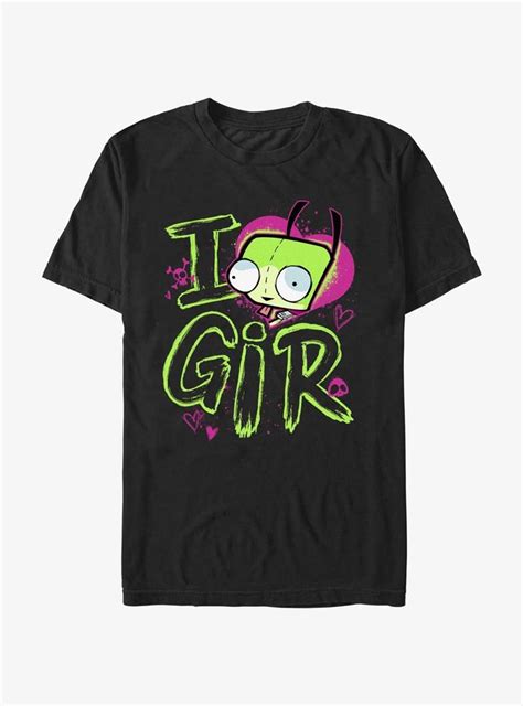 Invader Zim Love Gir T Shirt Hot Topic Invader Zim Shirts Scene Shirts