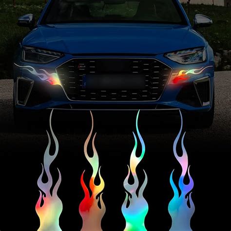 Amazon Tomall Pcs Flame Reflective Sticker For Car Vinyl