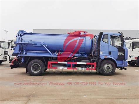 Buy Faw Liters Vacuum Sewage Truck For Sale Chinese Faw