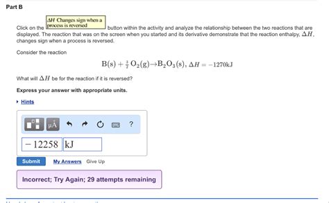 Solved Interactive Activity-Applications of Hess's Law Part | Chegg.com