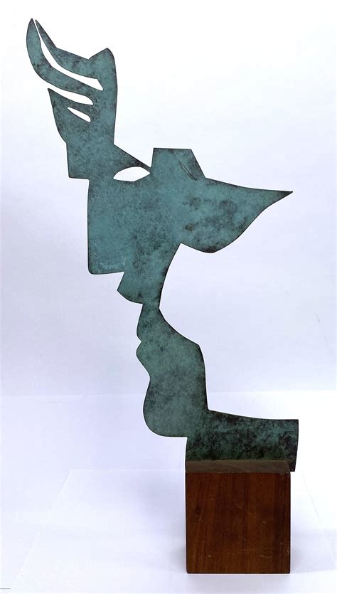 Lot - Brenda Humble, Australia (1923-2011), Profile 1989, Cut bronze