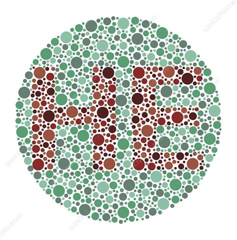 Colour Blindness Test Chart Illustration Stock Image C049 7410