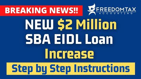 New Million Sba Eidl Loan Increase Elegible Expenses Changes