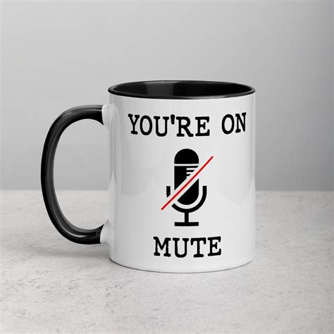Personalized You're On Mute Coffee Mug Funny Coworker | Etsy