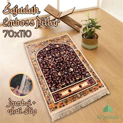 Jual Sajadah Emboss Pillar X Rumbai Dan Antislip Sejadah