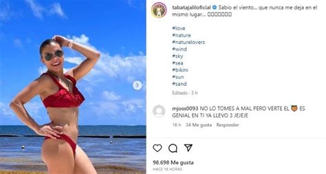 T Bata Jalil Deslumbra En La Playa Con Un Bikini Rojo Que Atrapa Miradas